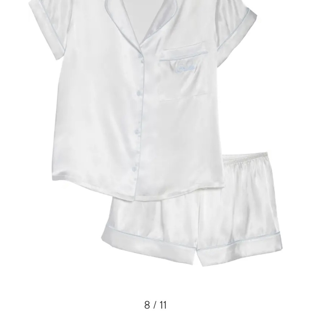 NWT Bridal Pajama set with robe & scrunchie